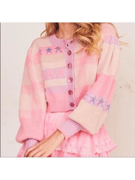 LoveShackFancy Sweaters - Loveshackfancy Bedford Crop Cardigan Sweater XS